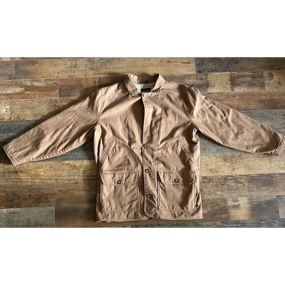 Woolrich Jacket Mens Large Elite Series Tactical Brown Canvas Heavy Parka Coat - Picture 1 of 8